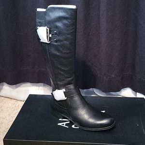 Wide Calf Black Knee High Boots